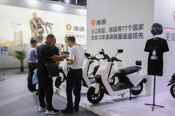 雅迪参展2019华南电动车展，“四高车型”成全场焦点！