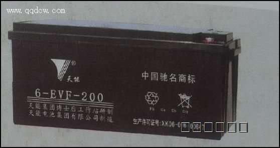 供应天能蓄电池6-EVF-200 