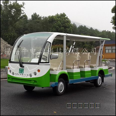 厂家直销溧阳14座电动观光车，楼盘接送看房车，工厂参观游览车